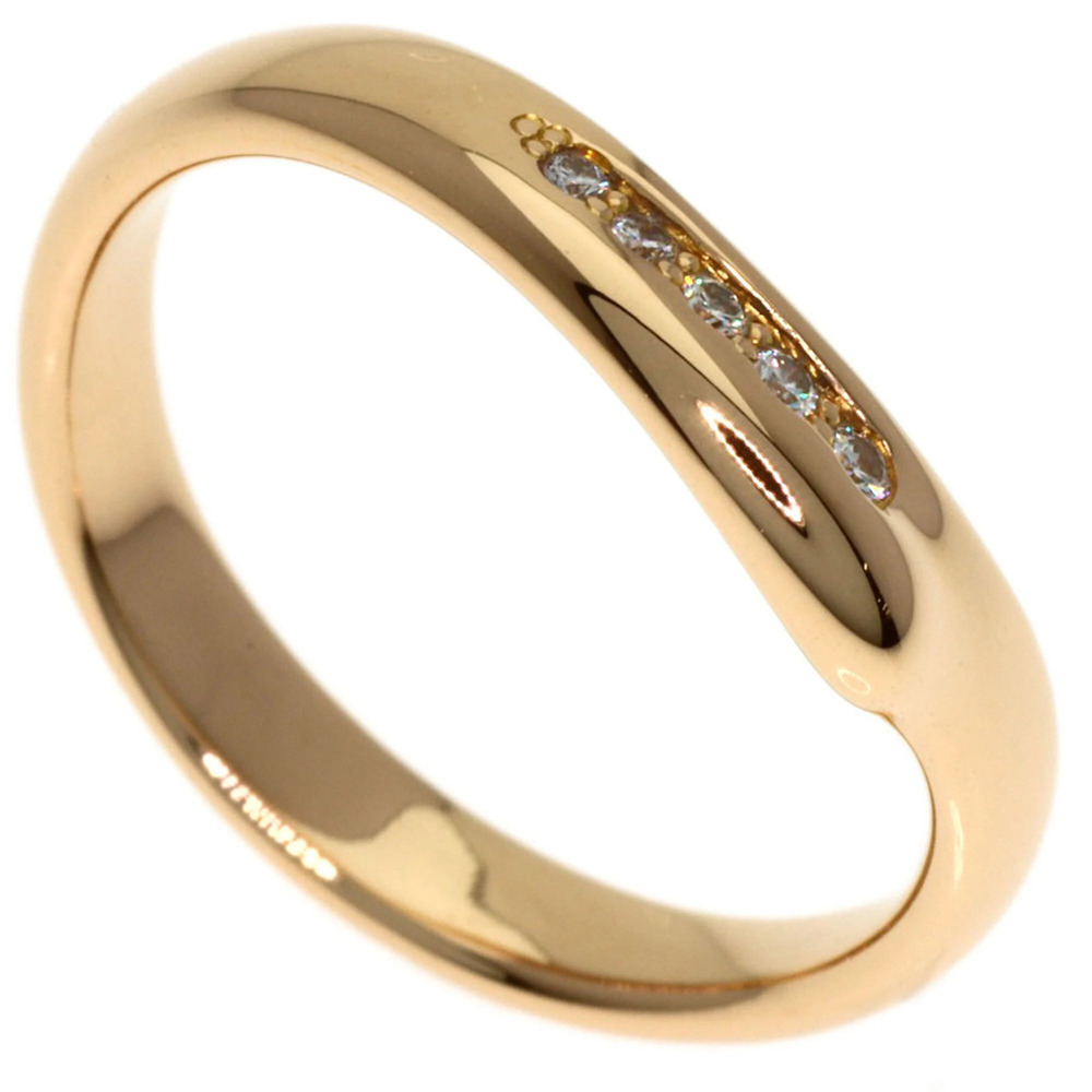 TIFFANY 18k Gold Diamond Heart Ring